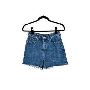 Express Denim High Rise Shortie